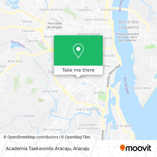 Academia Taekwondo Aracaju map