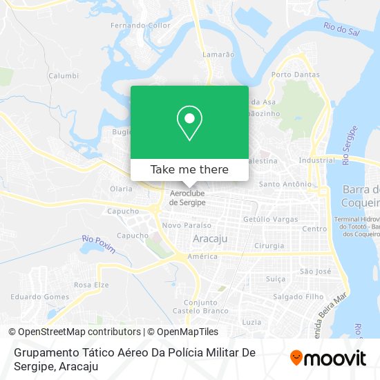 Grupamento Tático Aéreo Da Polícia Militar De Sergipe map
