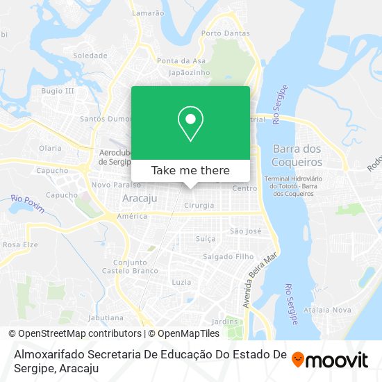 Almoxarifado Secretaria De Educação Do Estado De Sergipe map