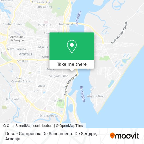 Deso - Companhia De Saneamento De Sergipe map