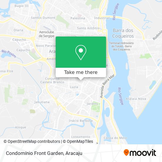 Condomínio Front Garden map