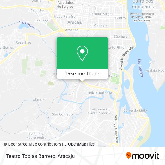 Teatro Tobias Barreto map