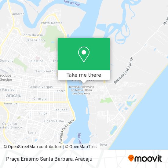 Praça Erasmo Santa Barbara map