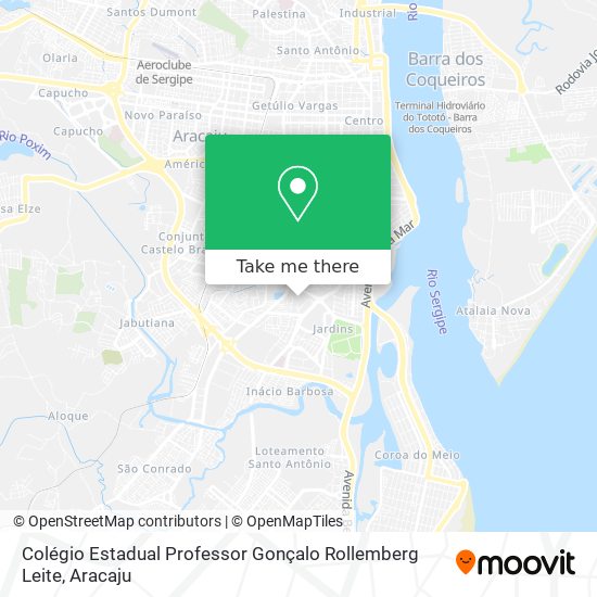 Mapa Colégio Estadual Professor Gonçalo Rollemberg Leite