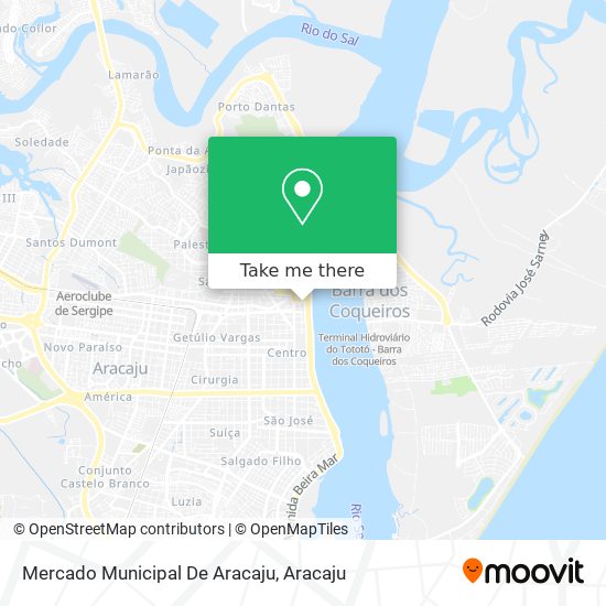 Mapa Mercado Municipal De Aracaju