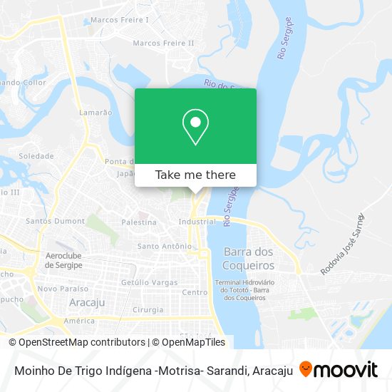 Mapa Moinho De Trigo Indígena -Motrisa- Sarandi