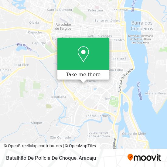 Mapa Batalhão De Polícia De Choque