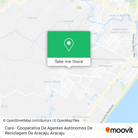 Care - Cooperativa De Agentes Autônomos De Reciclagem De Aracaju map