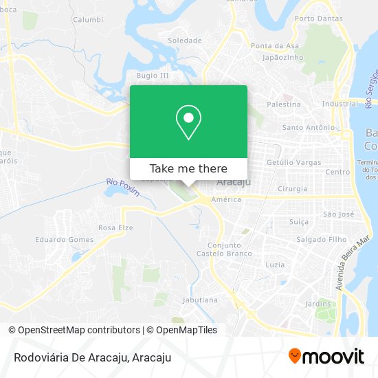 Mapa Rodoviária De Aracaju