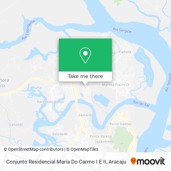 Mapa Conjunto Residencial Maria Do Carmo I E II