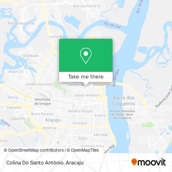 Colina Do Santo Antônio map