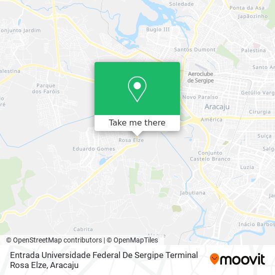 Entrada Universidade Federal De Sergipe Terminal Rosa Elze map