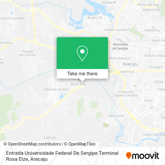 Entrada Universidade Federal De Sergipe Terminal Rosa Elze map