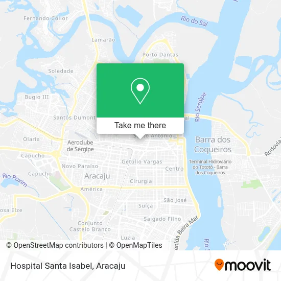 Hospital Santa Isabel map