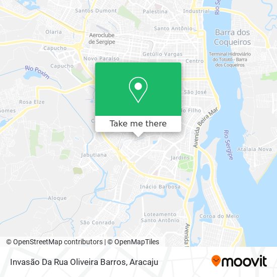 Mapa Invasão Da Rua Oliveira Barros