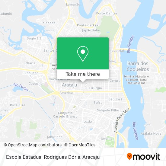 Mapa Escola Estadual Rodrigues Dória
