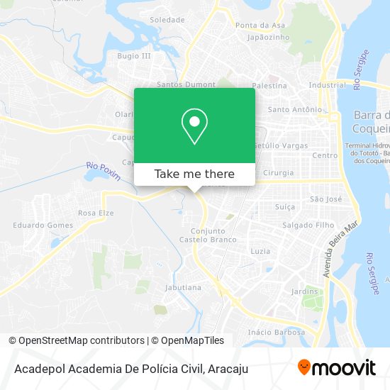 Mapa Acadepol Academia De Polícia Civil