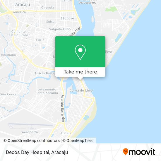 Decós Day Hospital map