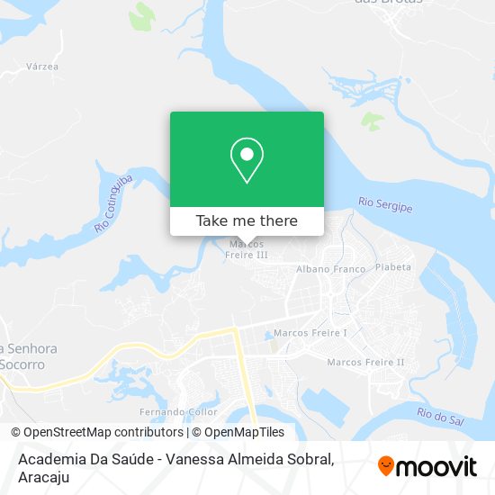 Academia Da Saúde - Vanessa Almeida Sobral map