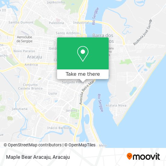 Mapa Maple Bear Aracaju