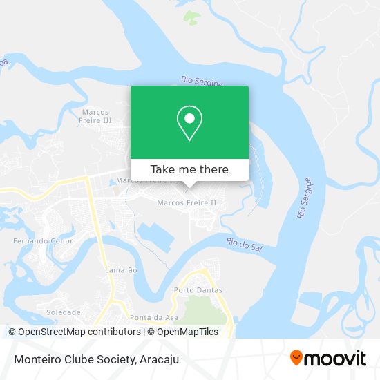 Mapa Monteiro Clube Society