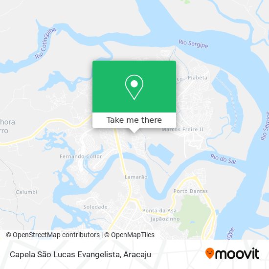 Mapa Capela São Lucas Evangelista