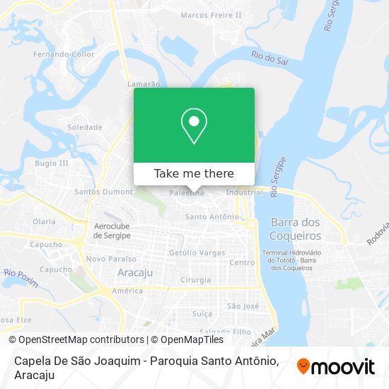Mapa Capela De São Joaquim - Paroquia Santo Antônio
