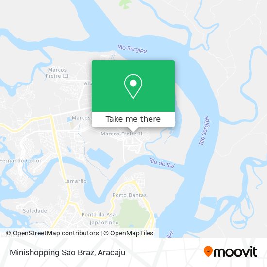 Minishopping São Braz map