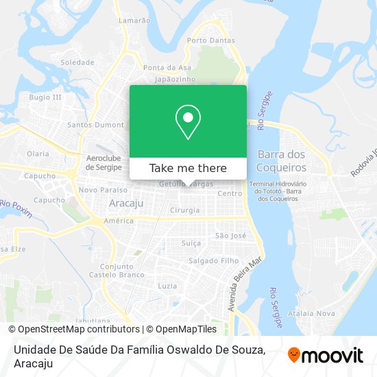 Mapa Unidade De Saúde Da Família Oswaldo De Souza