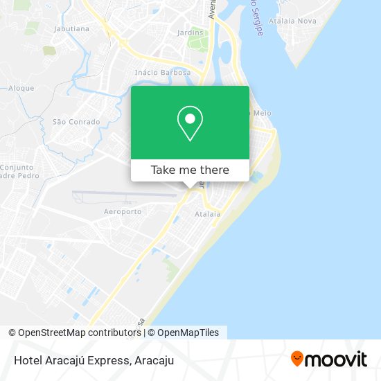 Mapa Hotel Aracajú Express