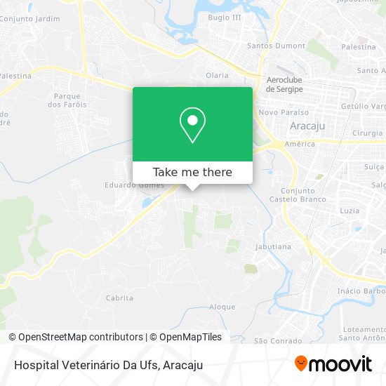 Hospital Veterinário Da Ufs map