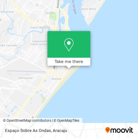 Espaço Sobre As Ondas map