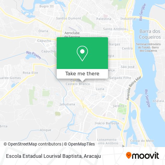 Mapa Escola Estadual Lourival Baptista