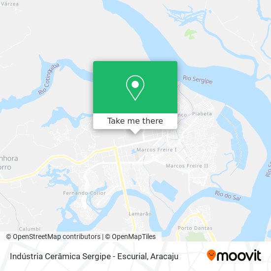 Indústria Cerâmica Sergipe - Escurial map