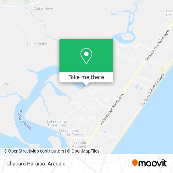 Chácara Paraíso map