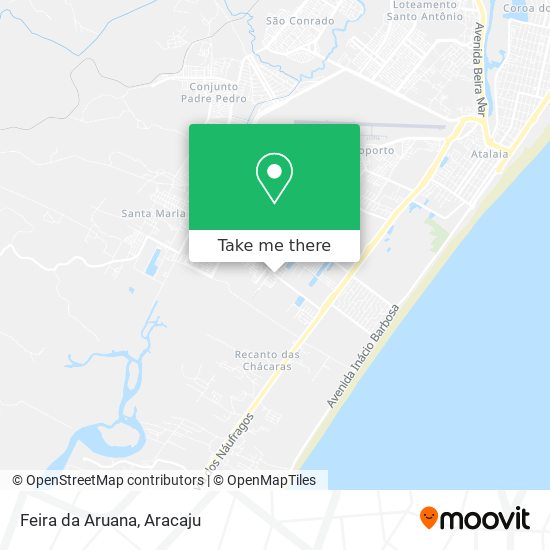 Feira da Aruana map