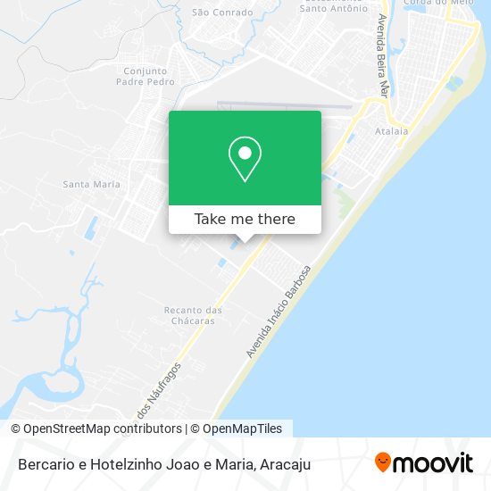 Bercario e Hotelzinho Joao e Maria map