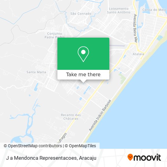 J a Mendonca Representacoes map
