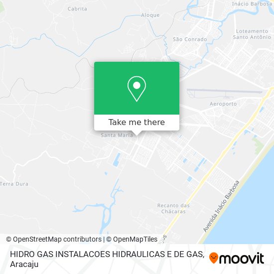 HIDRO GAS INSTALACOES HIDRAULICAS E DE GAS map