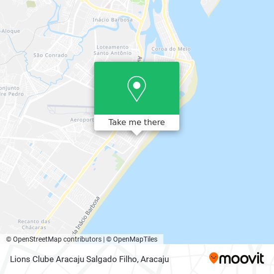 Lions Clube Aracaju Salgado Filho map