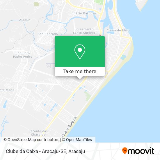 Clube da Caixa - Aracaju/SE map