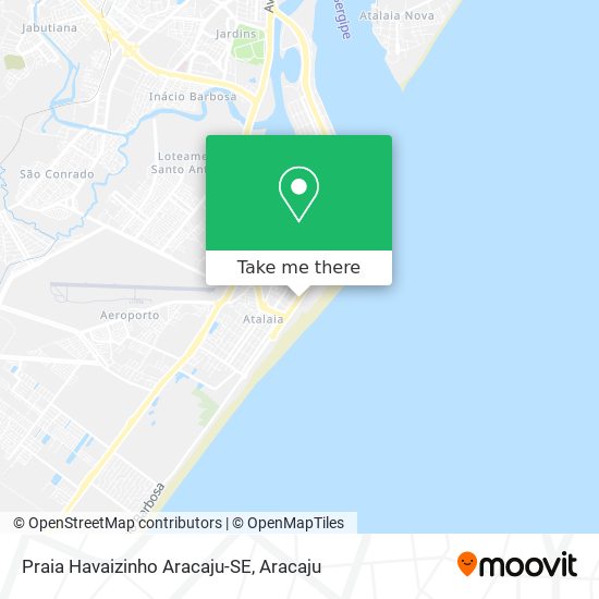 Praia Havaizinho Aracaju-SE map