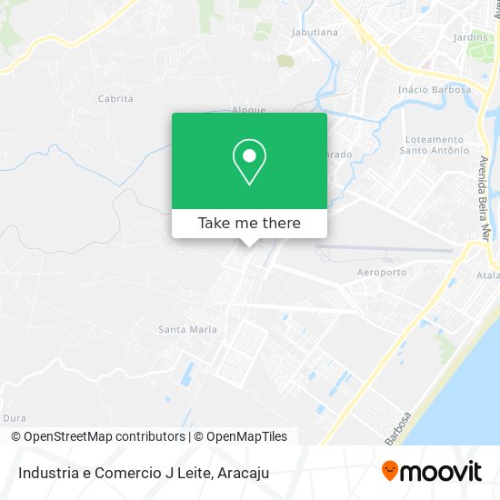 Mapa Industria e Comercio J Leite