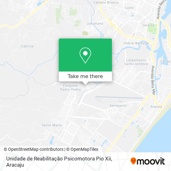 Unidade de Reabilitação Psicomotora Pio Xii map