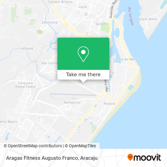 Aragas Fitness Augusto Franco map