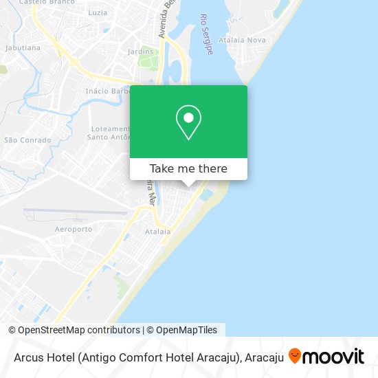 Mapa Arcus Hotel (Antigo Comfort Hotel Aracaju)