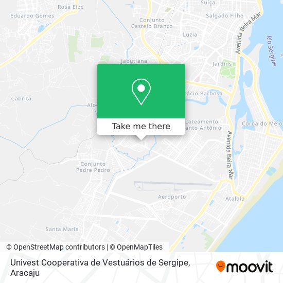 Univest Cooperativa de Vestuários de Sergipe map
