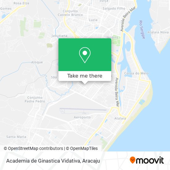 Mapa Academia de Ginastica Vidativa