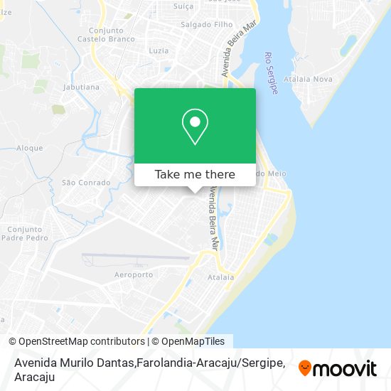 Mapa Avenida Murilo Dantas,Farolandia-Aracaju / Sergipe