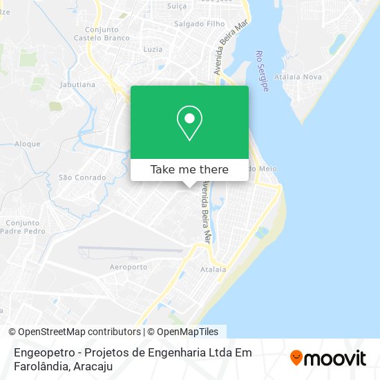 Engeopetro - Projetos de Engenharia Ltda Em Farolândia map